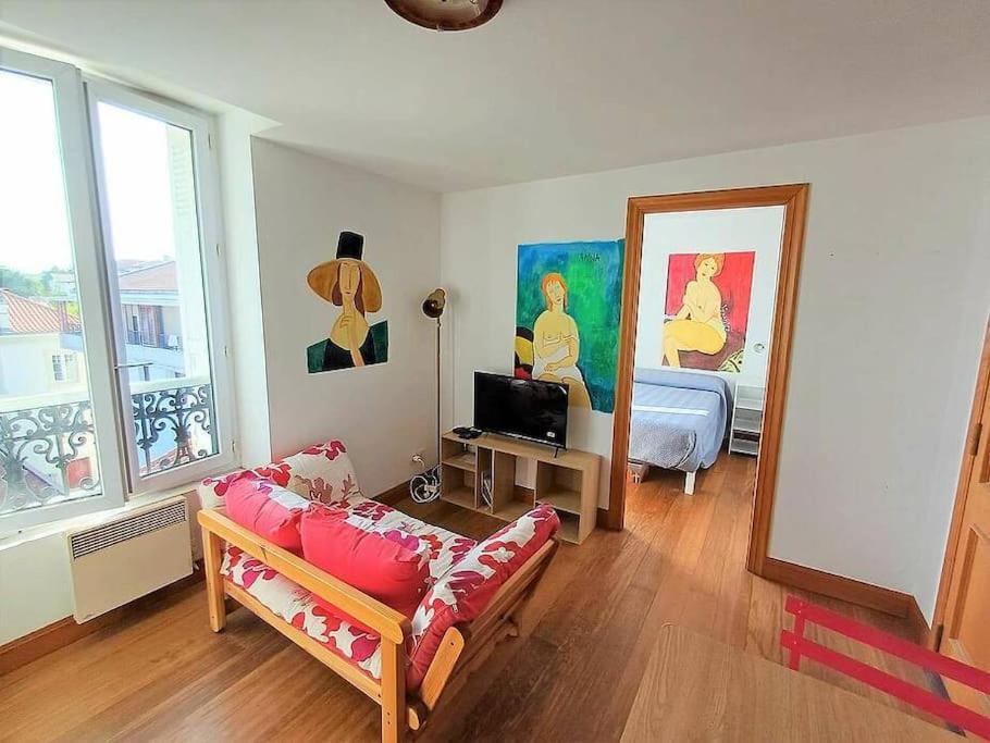 Bonito Estudio Reformado 1 Dormitorio 3 Personas Hendaye Buitenkant foto